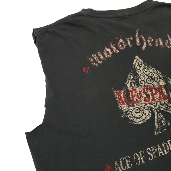 Vintage 1981 Ace Of Spades Tour Motorhead Cut Off T Shirt Single Stitch RARE - Picture 7 of 8